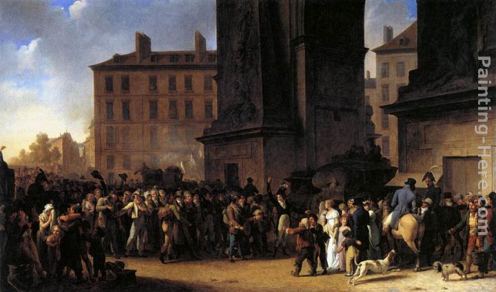 Departure of the Conscripts in 1807 painting - Louis-Leopold Boilly Departure of the Conscripts in 1807 art painting